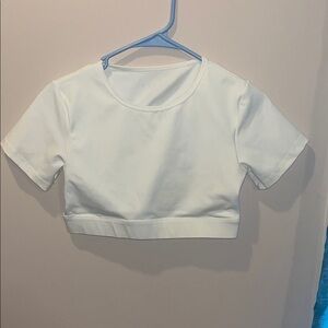 NVGTN White Open-Back Cropped Top